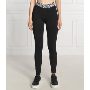 The Kooples Logomania Leggings Slim Fit High Rise Side Pockets Black NWT S